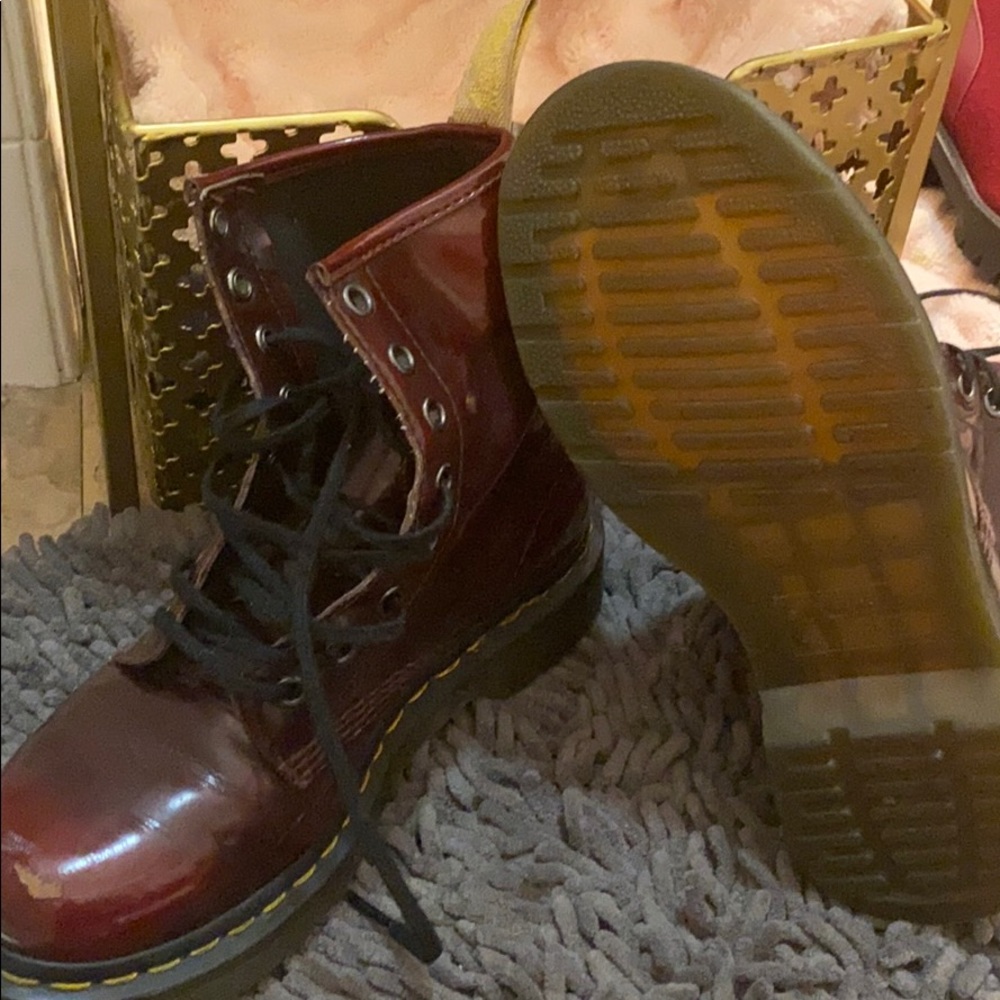 Womens Dr. Martens 1460 8-Eye Vegan Boot - Red